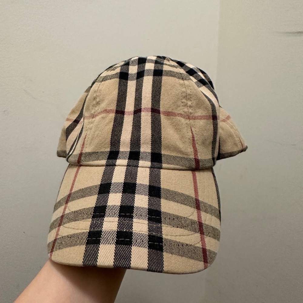 Burberry Tan and Black Plaid Hat